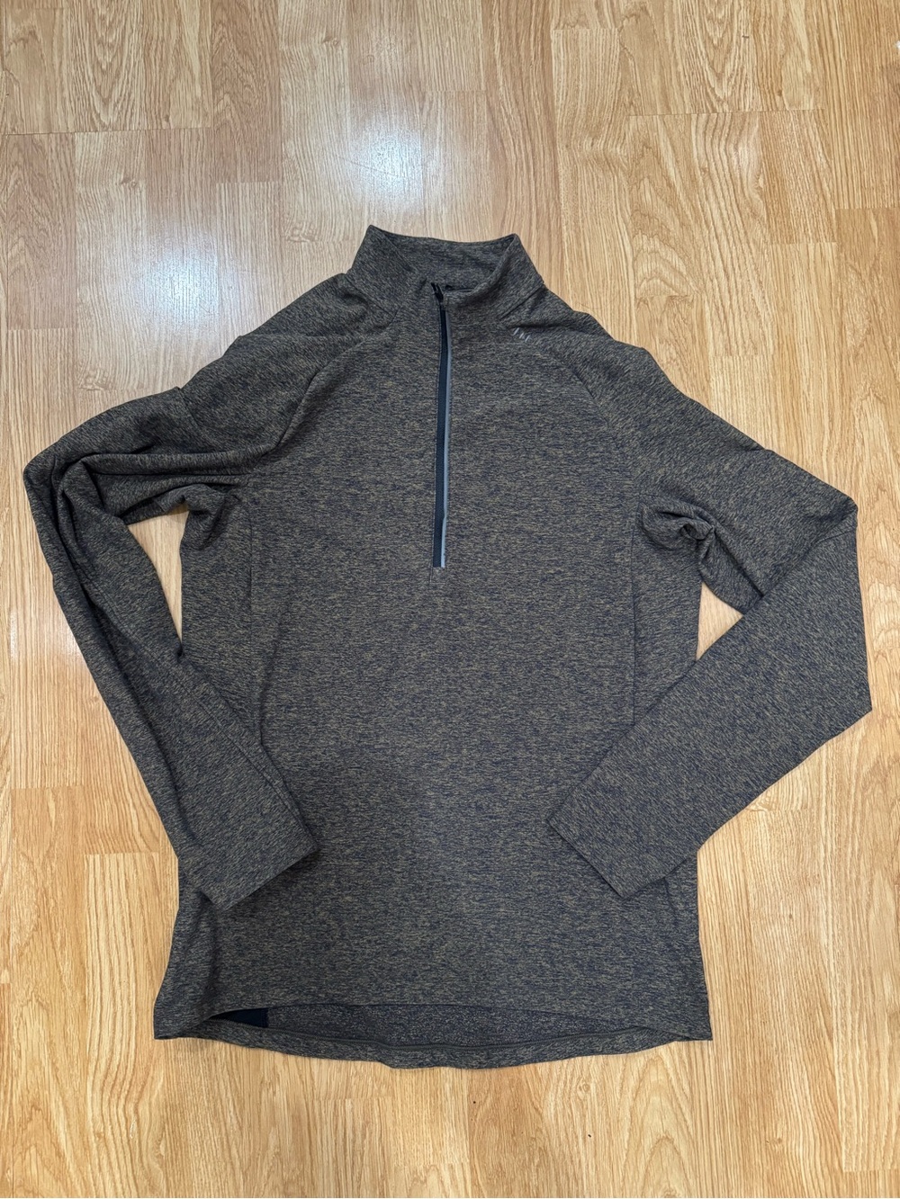Lululemon Men's Surge Warm Half-Zip - Heathered Utilitarian size small